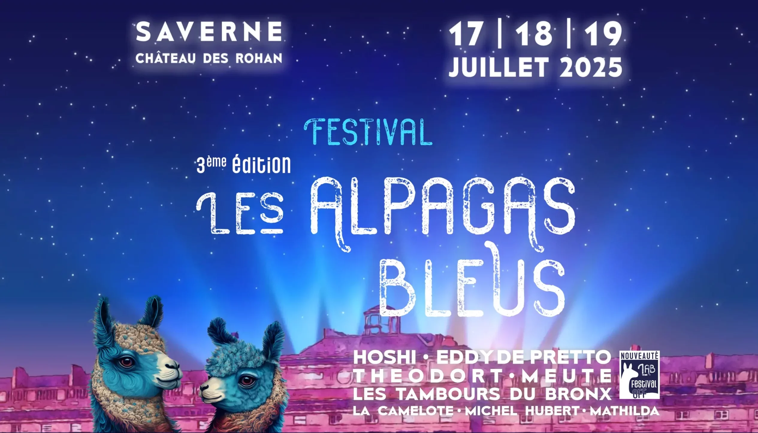 Le festival des Alpagas Bleus au château des Rohan à Saverne